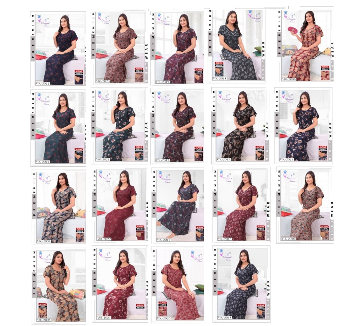 Alpine 261024 Diamond Queen Night Gowns Exporter