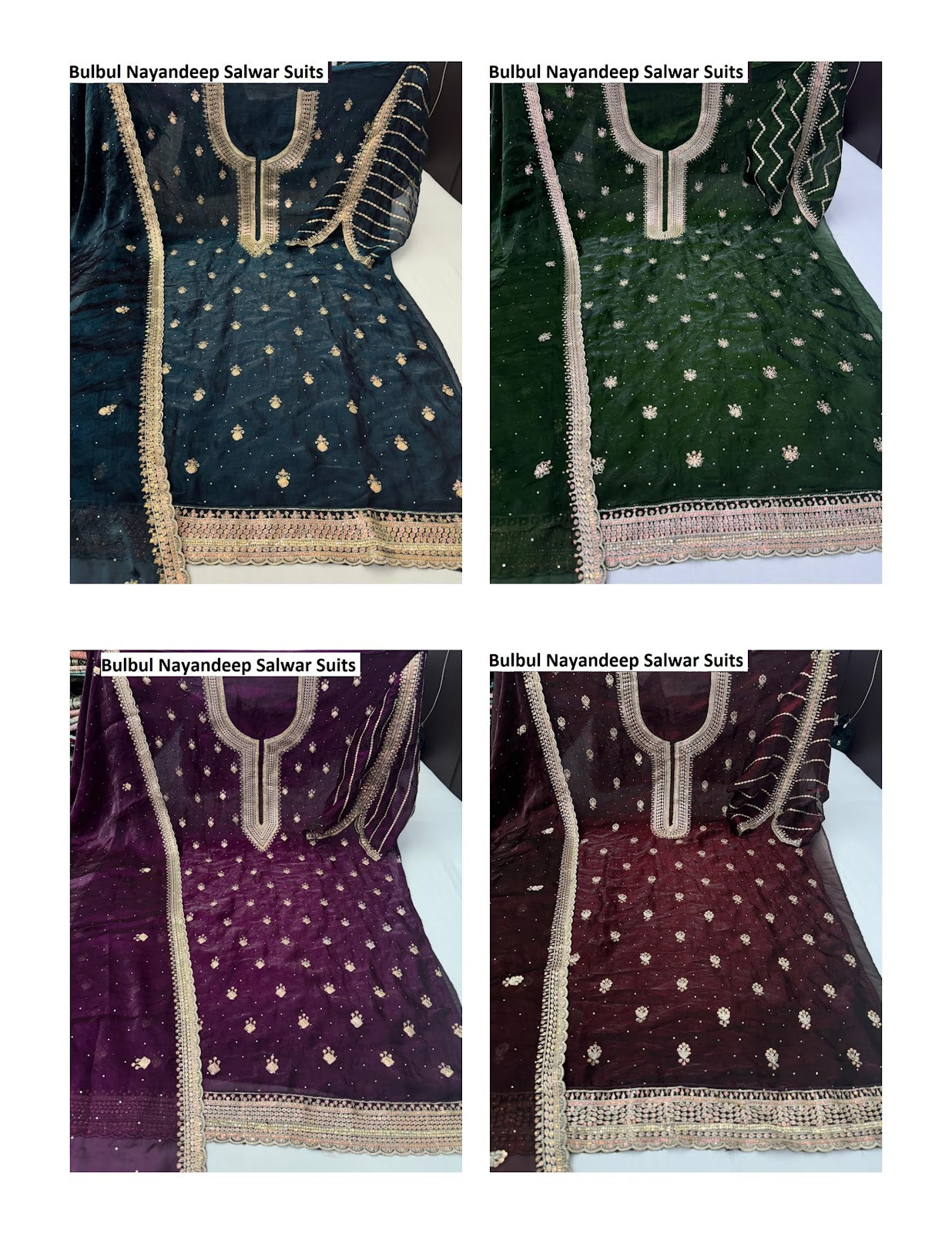 Bulbul Nayandeep Satin Salwar Suits Exporter Gujarat