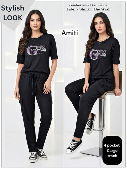 1002 Cargo Pocket Amiti Cotton Pyjama Night Suits Manufacturer