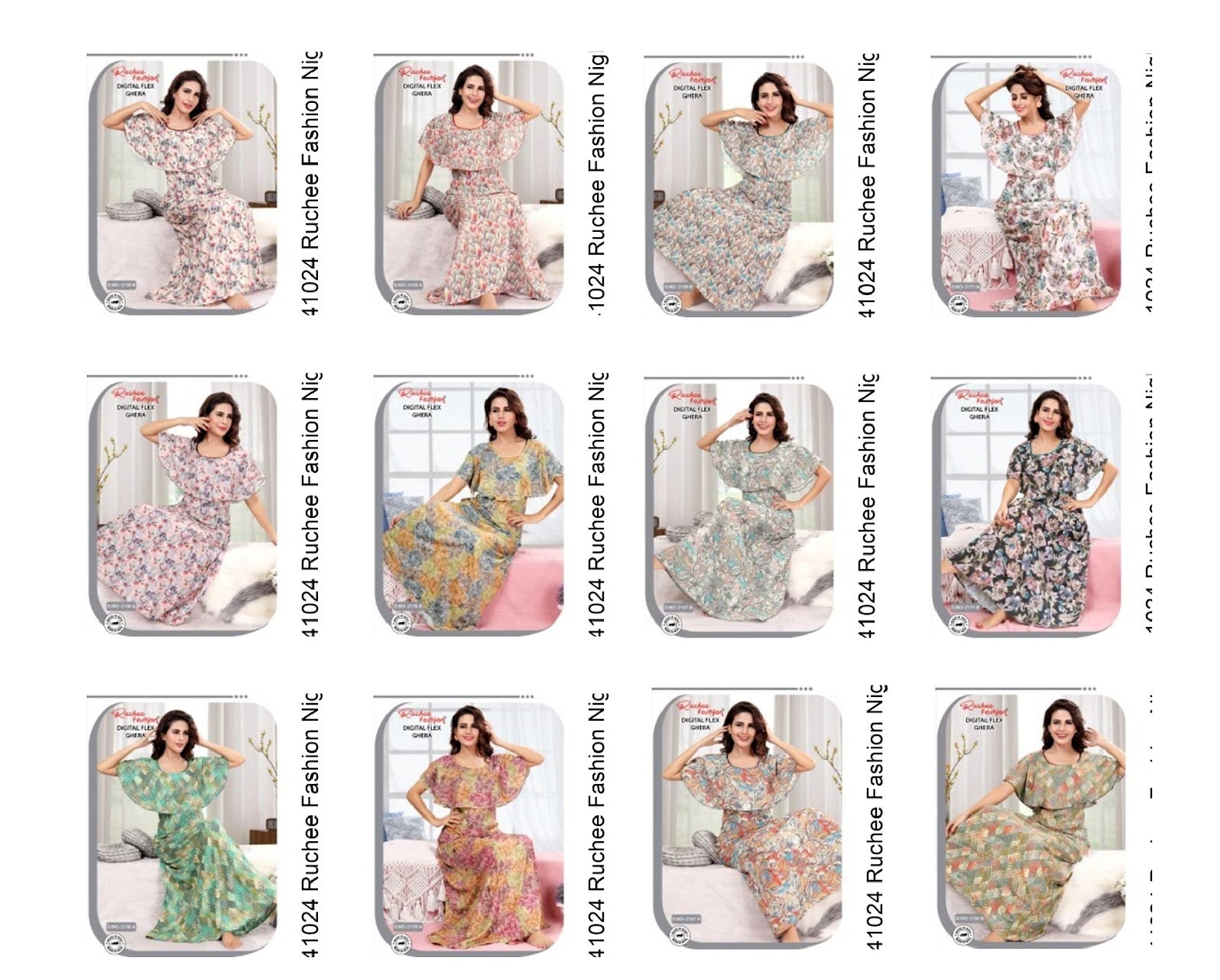 Digital Flex 141024 Ruchee Fashion Night Gowns Supplier