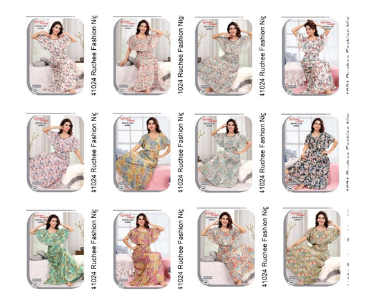 Digital Flex 141024 Ruchee Fashion Night Gowns Supplier