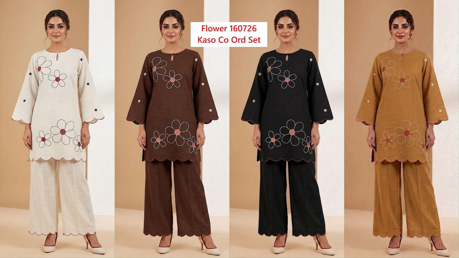 Flower 160726 Kaso Viscose Co Ord Set Exporter Gujarat