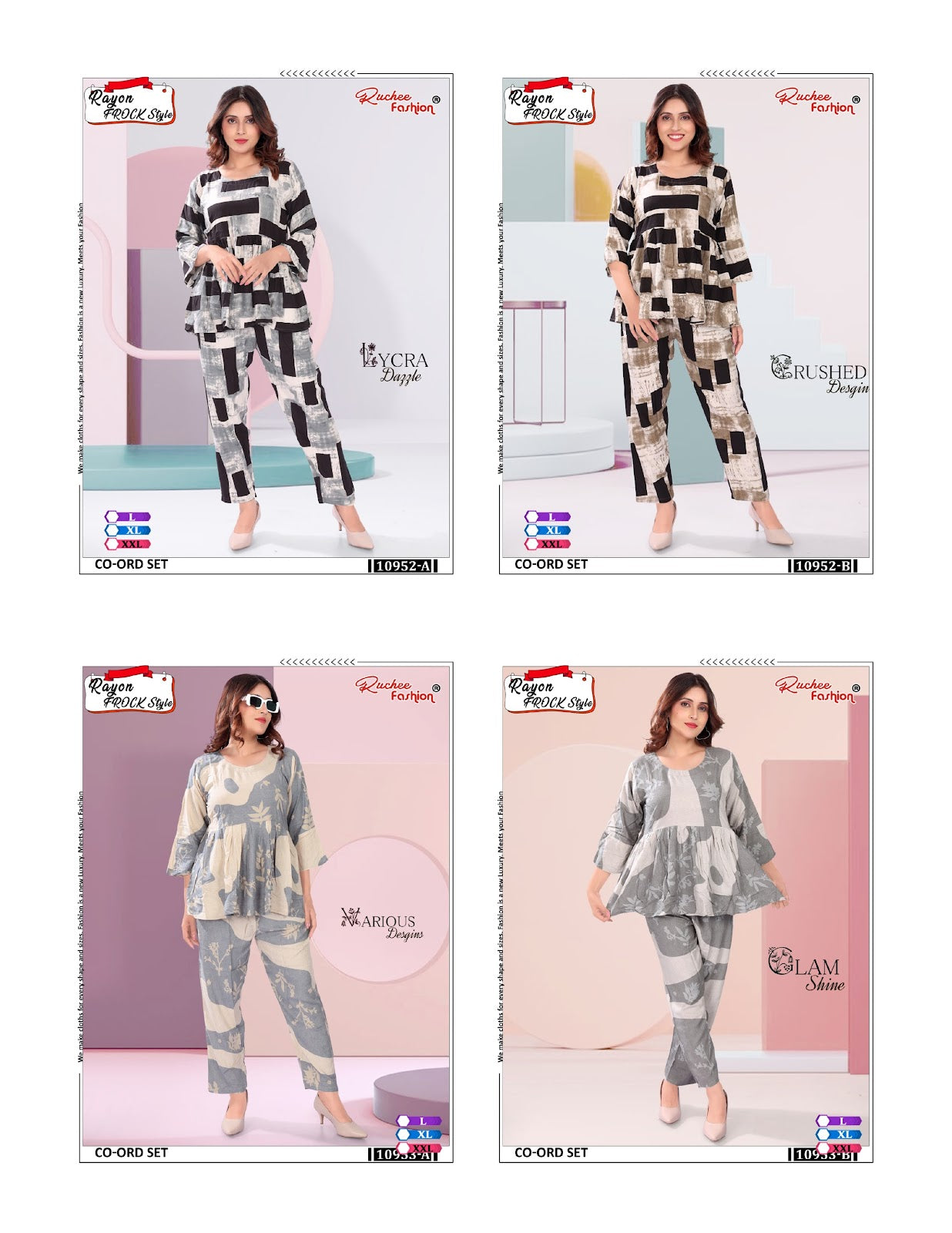 Frock Style 161024 Ruchee Fashion Co Ord Set Manufacturer Ahmedabad