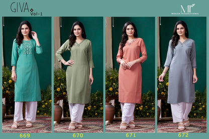 Giva Vol 1 Moksh Cotton Kurtis Manufacturer Gujarat