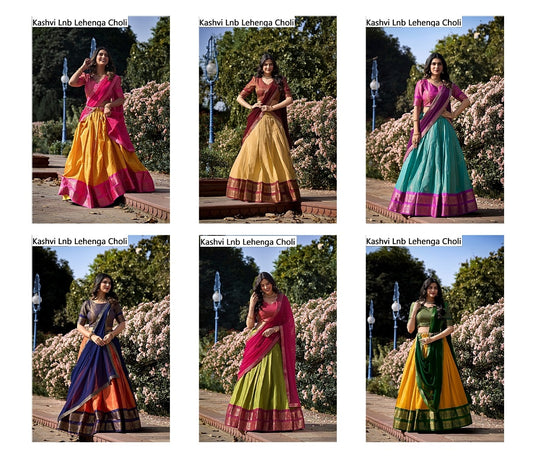 Kashvi Lnb Kanchivaram Silk Lehenga Choli Exporter Ahmedabad