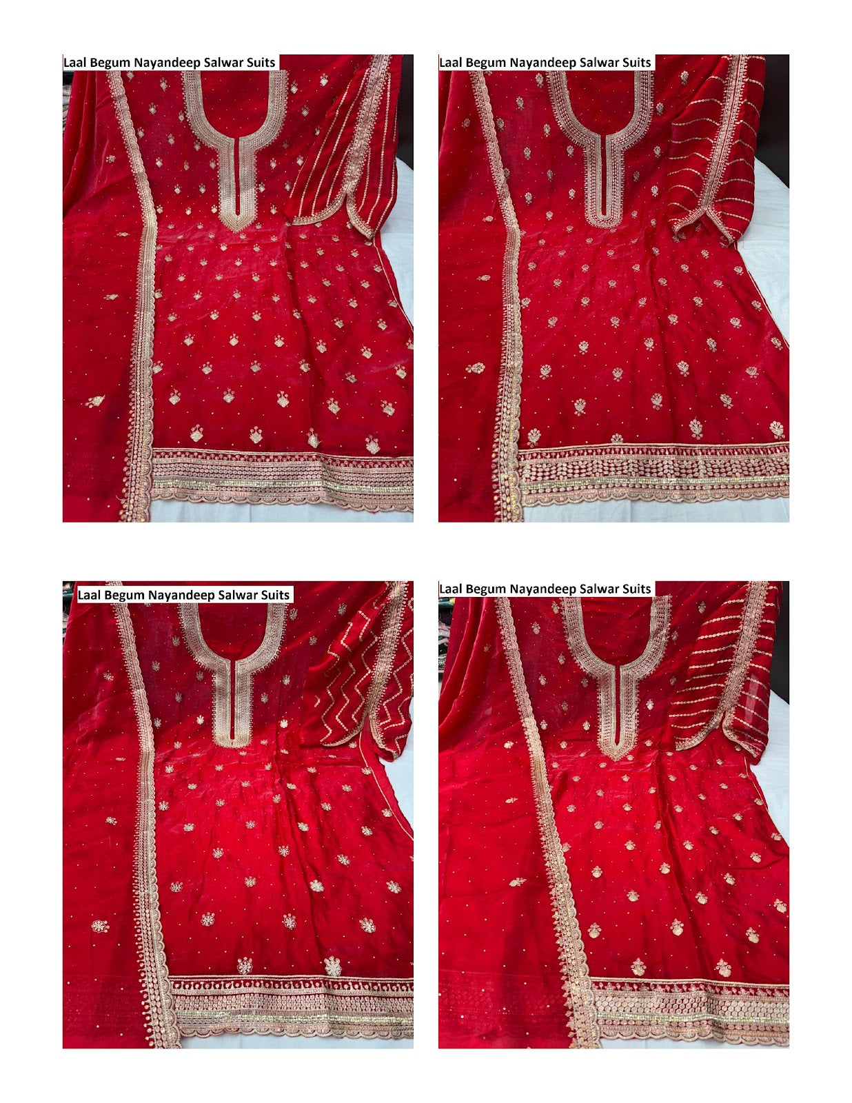 Laal Begum Nayandeep Satin Salwar Suits Supplier Gujarat