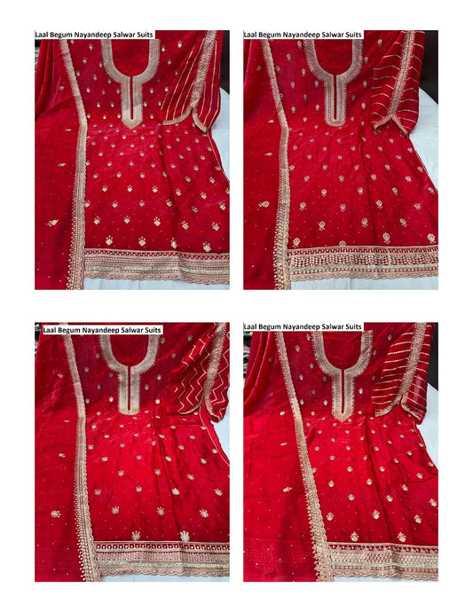 Laal Begum Nayandeep Satin Salwar Suits Supplier Gujarat