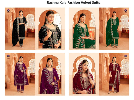 Rachna Kala Fashion Velvet Suits Wholesaler Ahmedabad