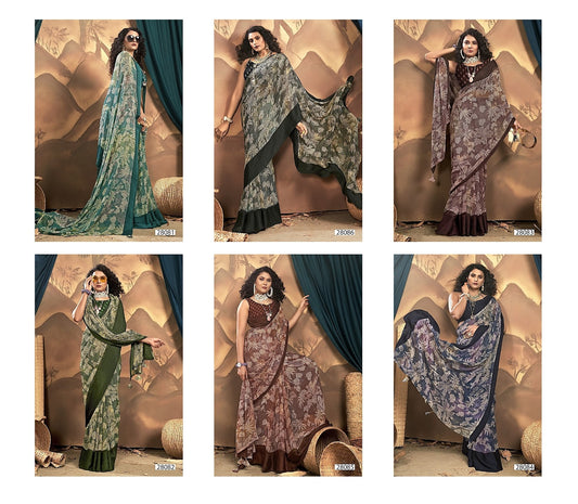 Shirisha Vol 2 Vallabhi Prints Georgette Sarees Manufacturer