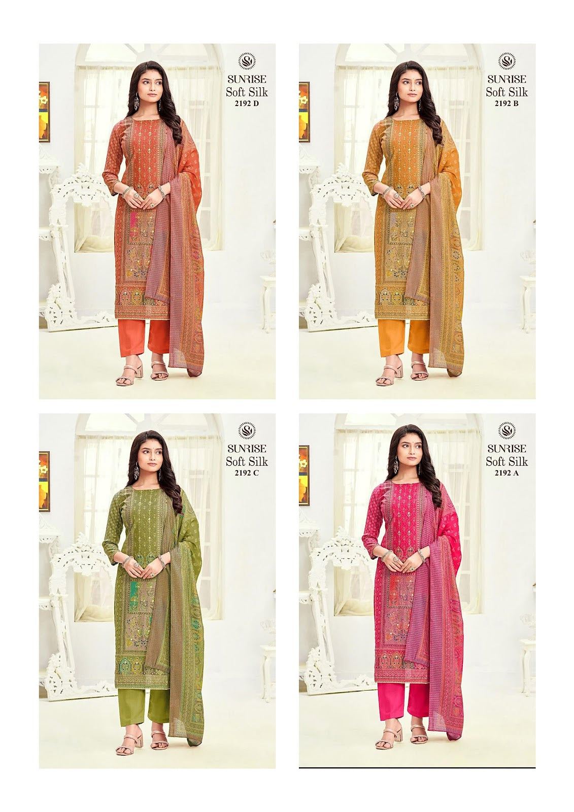 Soft Silk 2192 Sunrise Modal Pant Style Suits Wholesale