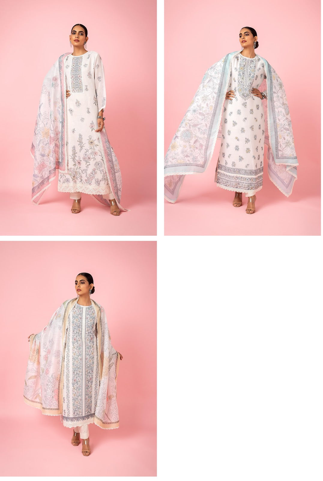 Spring Garden Naariti Linen Pant Style Suits Supplier