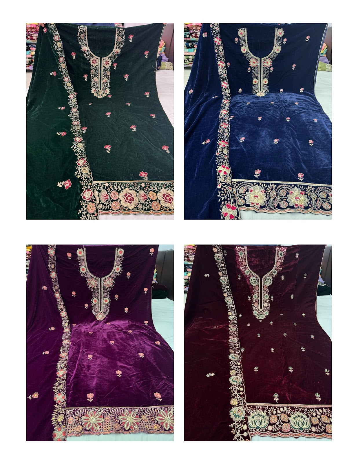 Sunflower Nayandeep Velvet Suits Exporter Gujarat