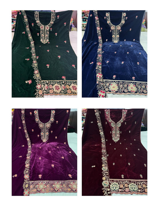 Sunflower Nayandeep Velvet Suits Exporter Gujarat