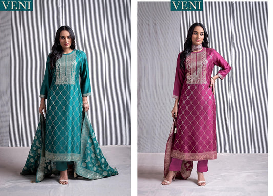 Veni Naariti Silk Pant Style Suits Supplier India