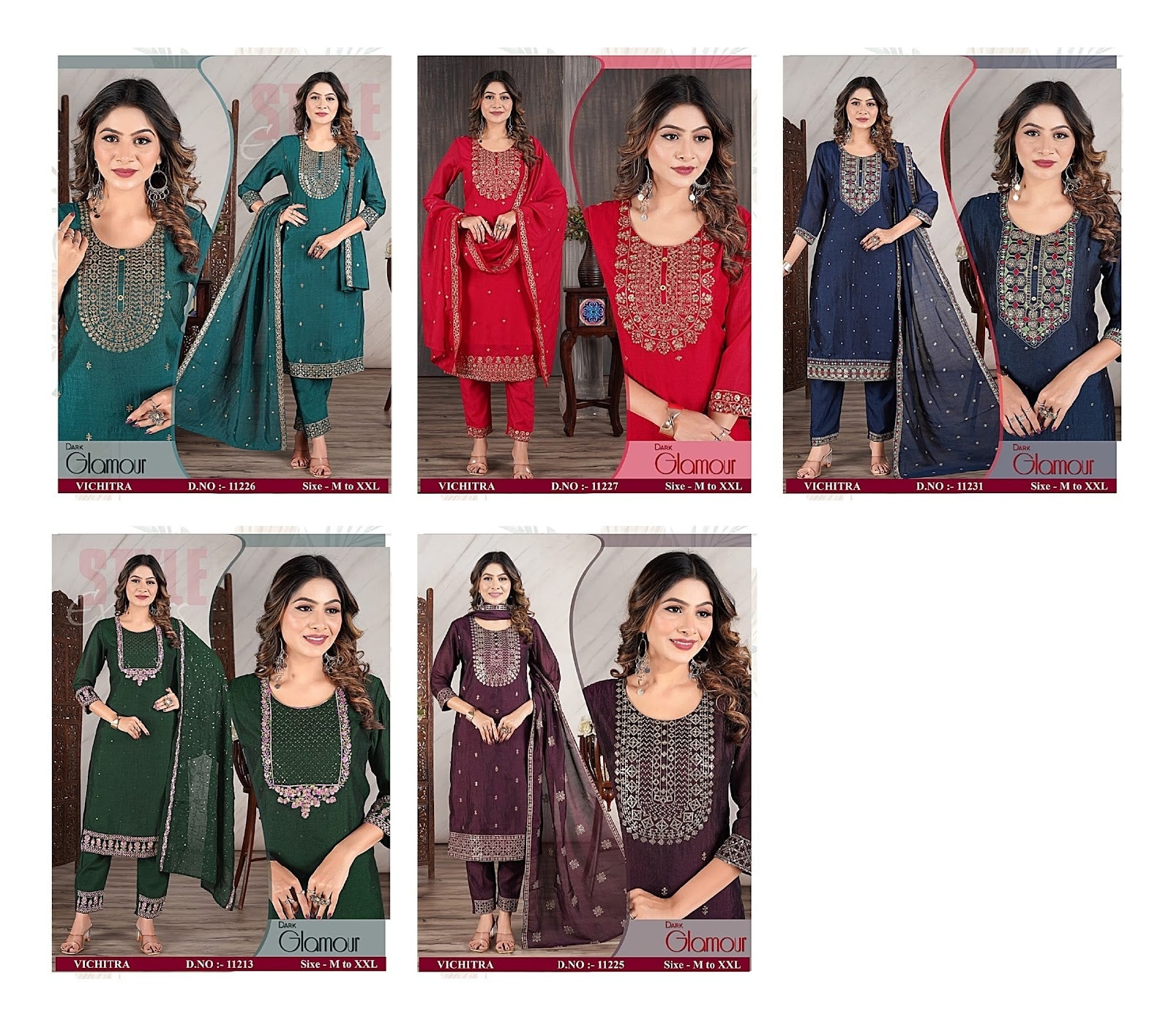 Vichitra Jnx Readymade Pant Style Suits Manufacturer Gujarat