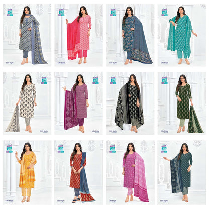 Vol 10 Mcm Lifestyle Cotton Readymade Pant Style Suits Wholesaler Gujarat