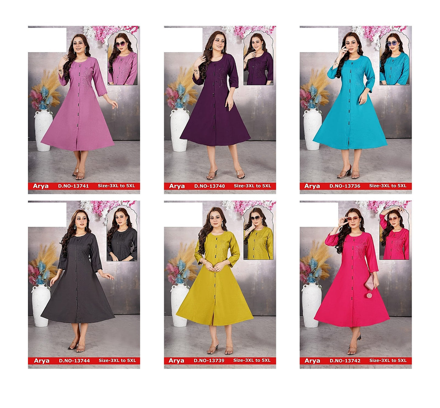 Plus Size Arya Jnx Bombay A-Line Kurti Exporter