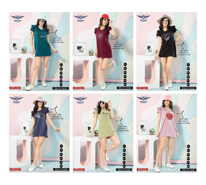 Sleeves Pattern 2114-D Grab It Sinker Women Long Tshirt Exporter Ahmedabad