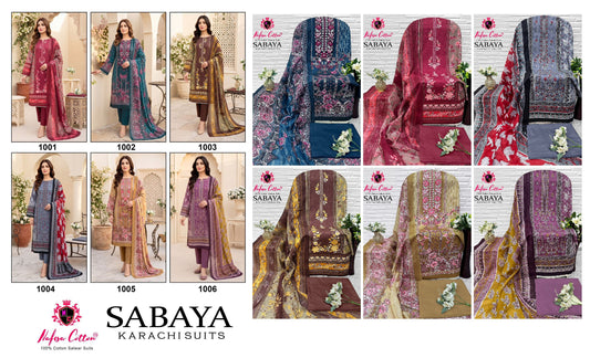 Sabaya Nafisa Cotton Mix Cotton Open Images Karachi Salwar Suits Manufacturer Gujarat