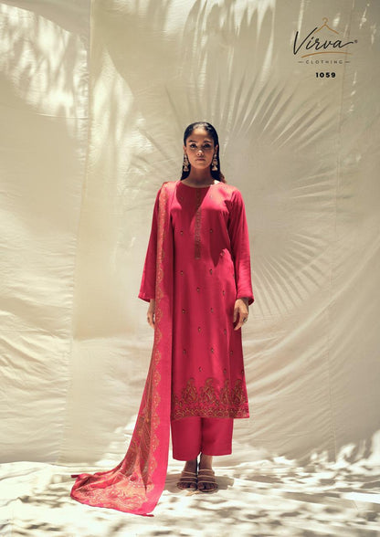 Aab E Aftaab Virva Viscose Pashmina Suits Wholesale Price