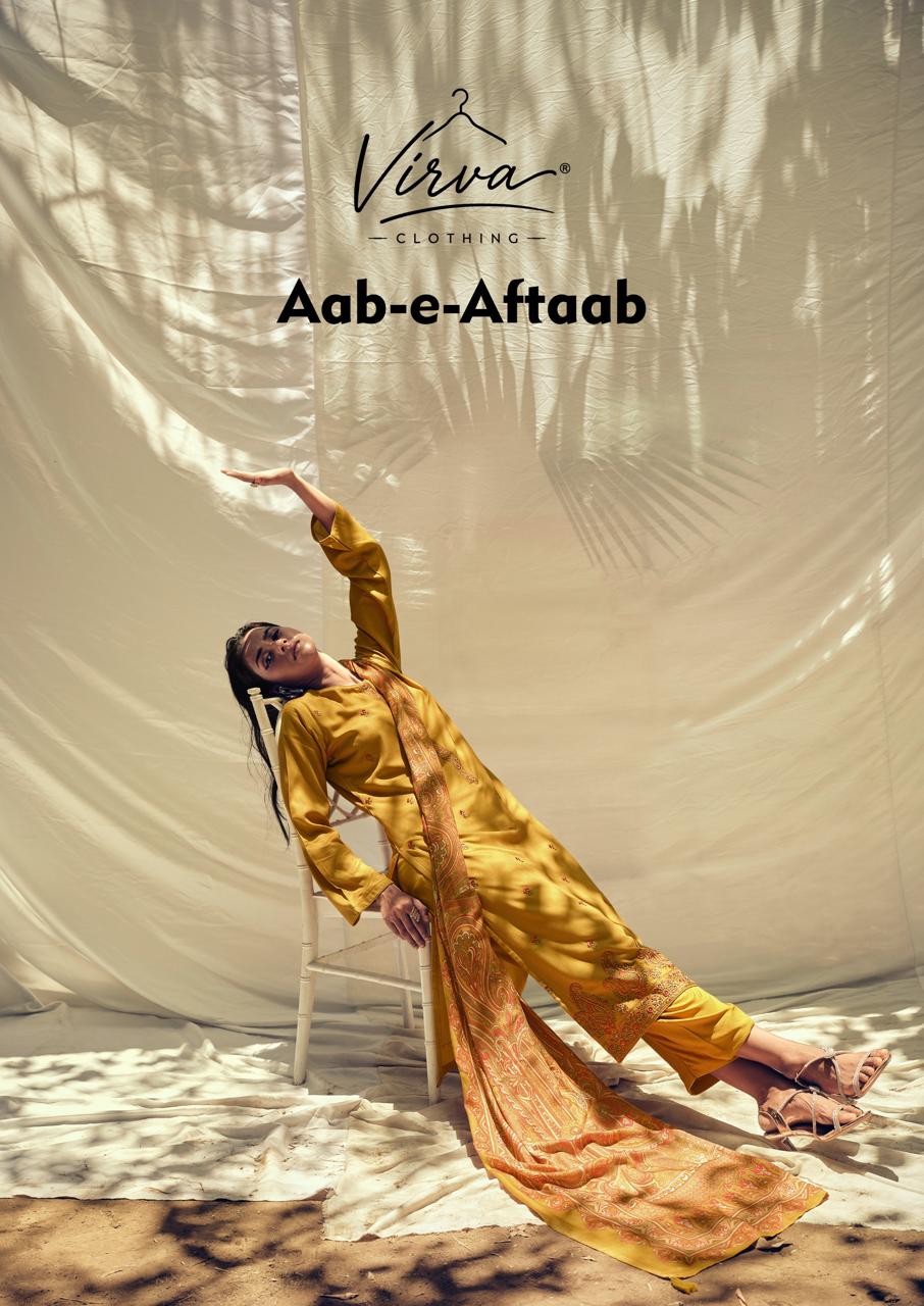 Aab E Aftaab Virva Viscose Pashmina Suits Wholesale Price