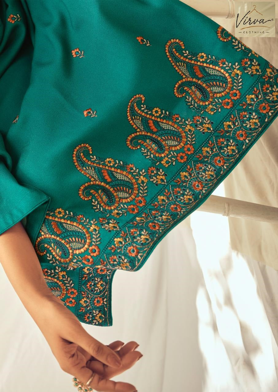 Aab E Aftaab Virva Viscose Pashmina Suits Wholesale Price
