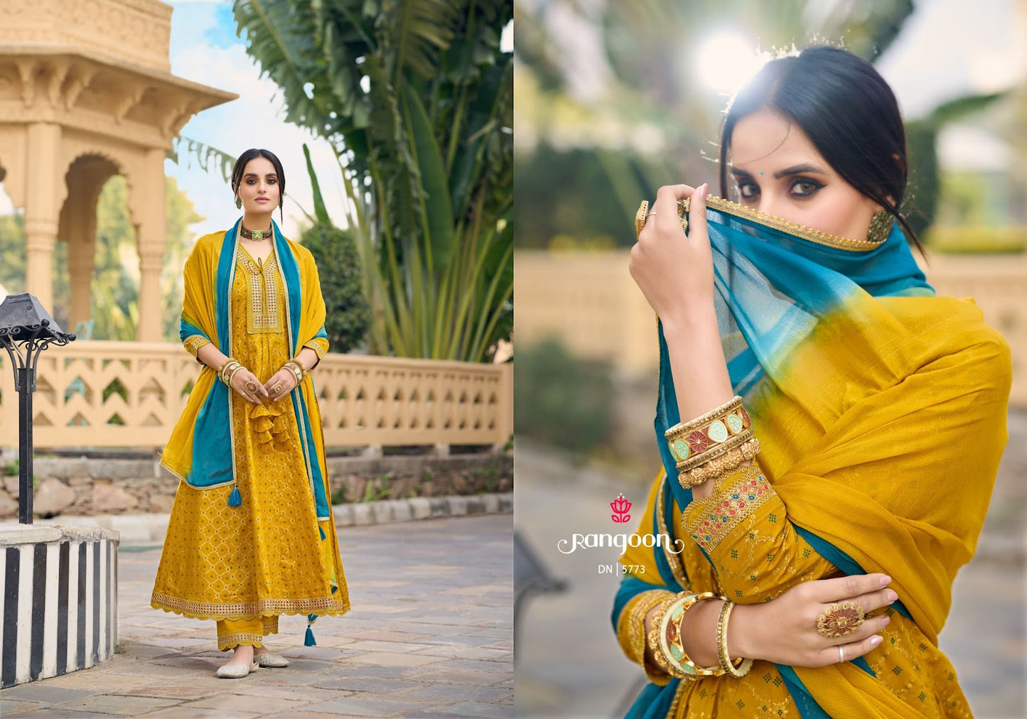 Aabha Rangoon Cotton Readymade Anarkali Suits Supplier Ahmedabad