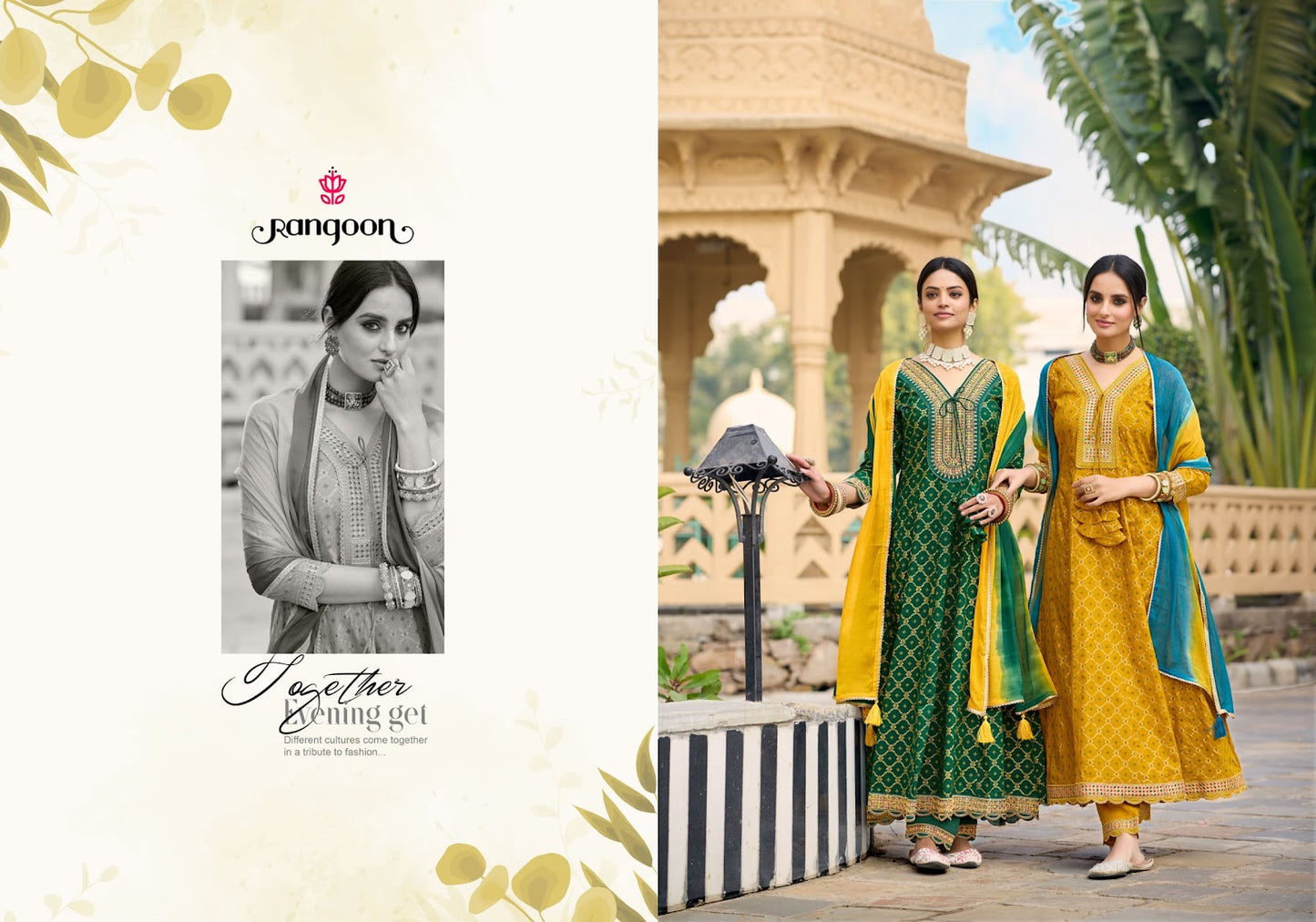 Aabha Rangoon Cotton Readymade Anarkali Suits Supplier Ahmedabad