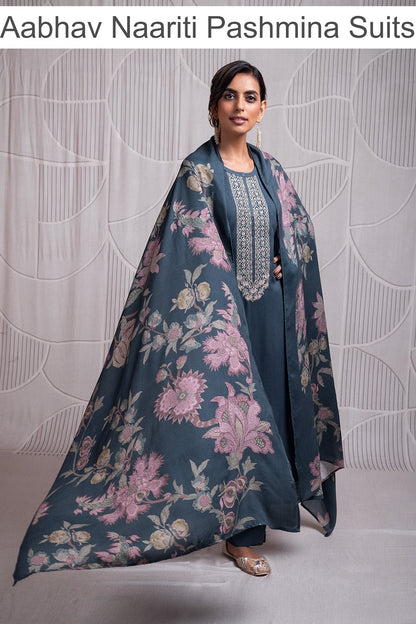 Aabhav Naariti Pashmina Suits Wholesaler India