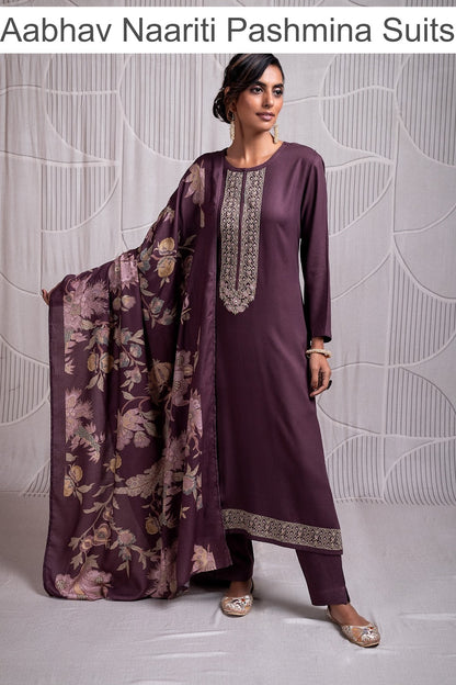 Aabhav Naariti Pashmina Suits Wholesaler India