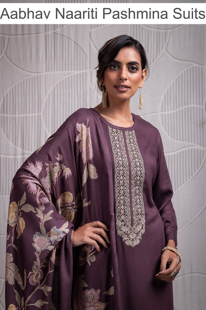 Aabhav Naariti Pashmina Suits Wholesaler India