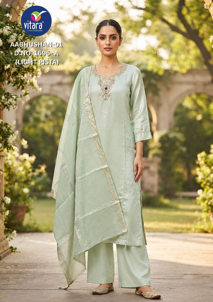 Aabhushan Vitara Simar Readymade Plazzo Style Suits Supplier India
