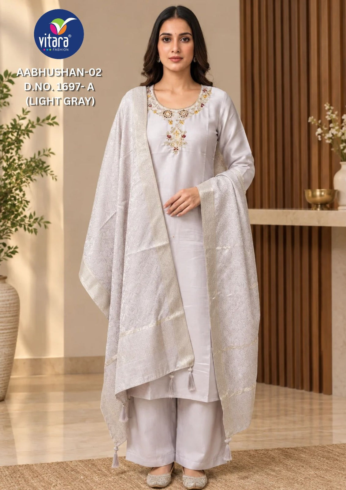 Aabhushan Vitara Simar Readymade Plazzo Style Suits Supplier India