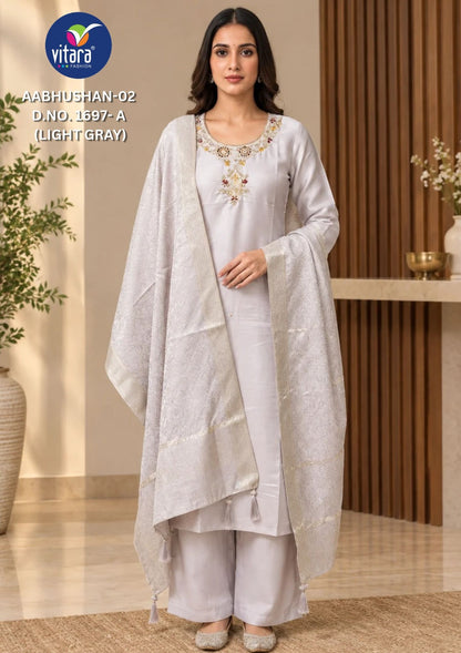 Aabhushan Vitara Simar Readymade Plazzo Style Suits Supplier India