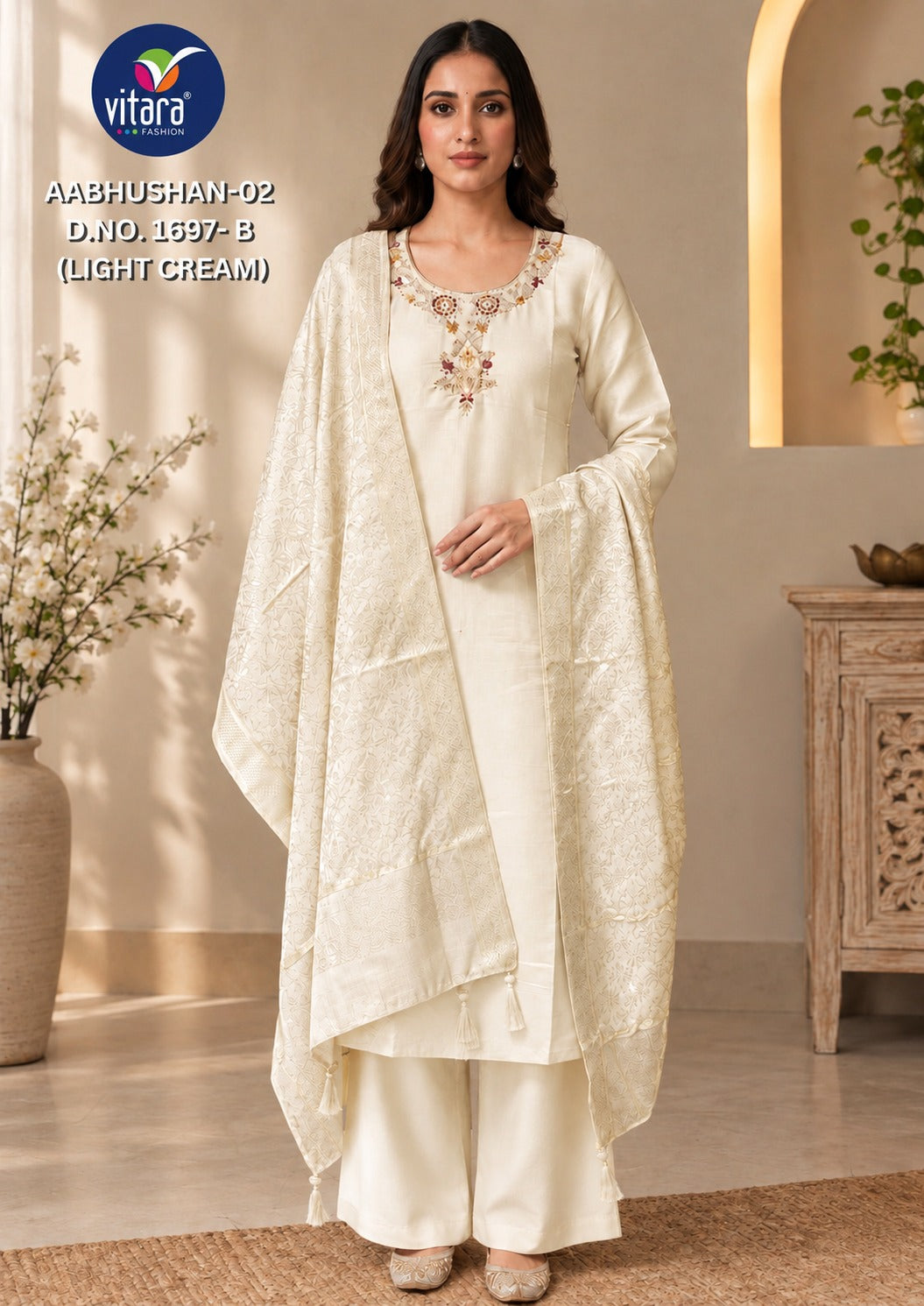 Aabhushan Vitara Simar Readymade Plazzo Style Suits Supplier India
