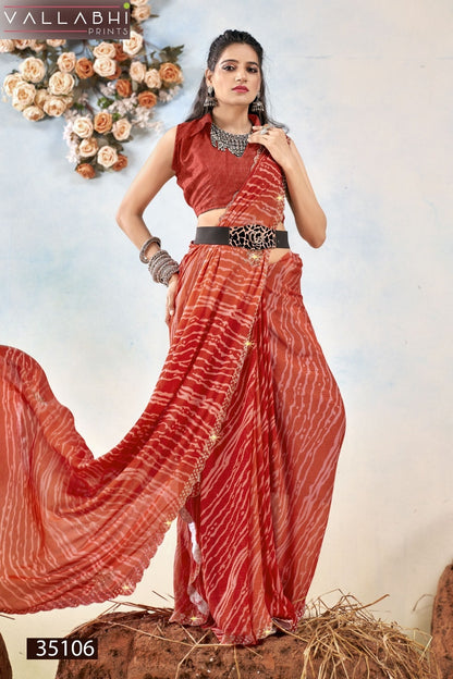 Aabhuti Vallabhi Prints Georgette Sarees Wholesaler India