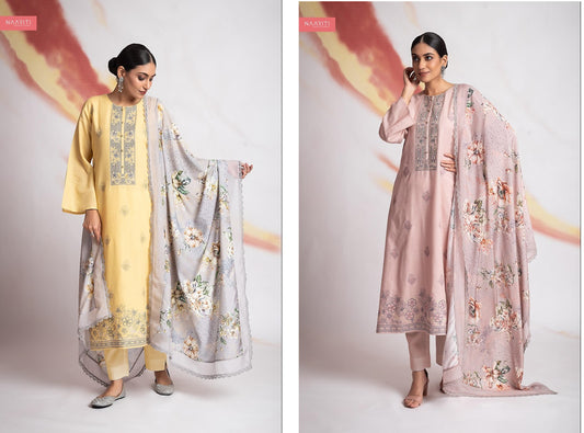 Aadhir Naariti Muslin Pant Style Suits Wholesale Price