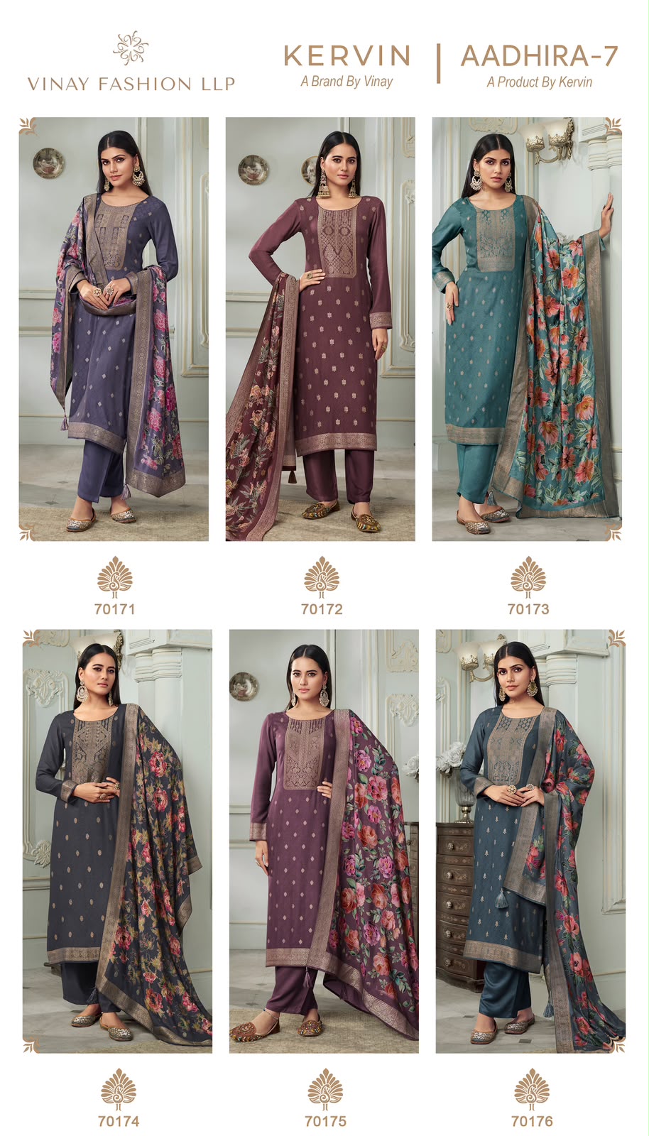 Aadhira 7 Kervin Vinay Fashion Llp Viscose Pashmina Suits Manufacturer