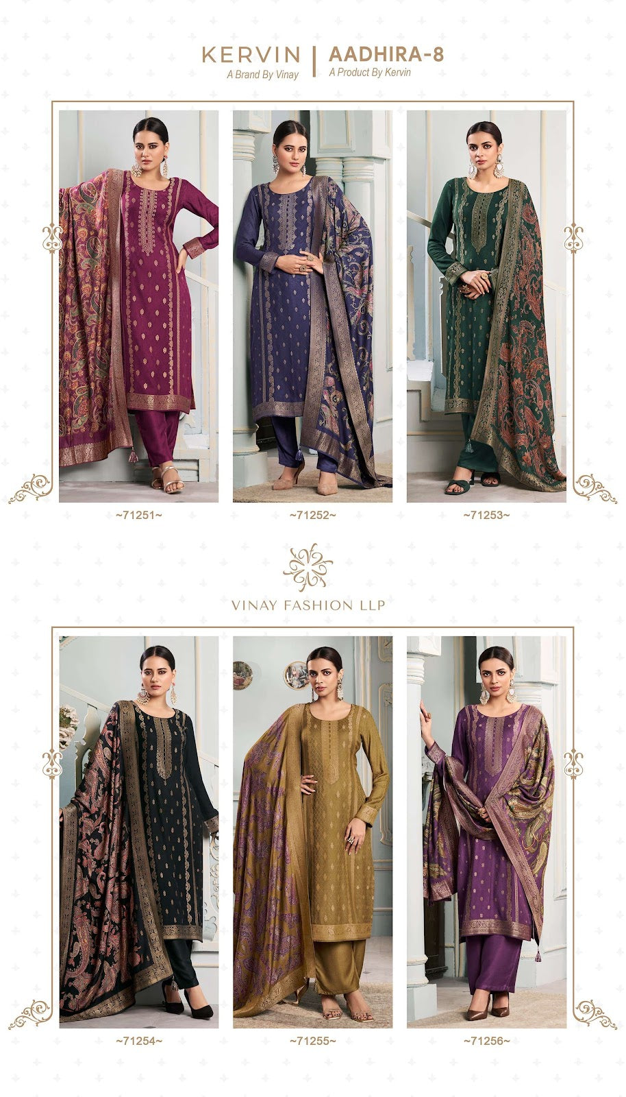 Aadhira Vol 8 Vinay Fashion Llp Viscose Pashmina Suits Supplier Ahmedabad