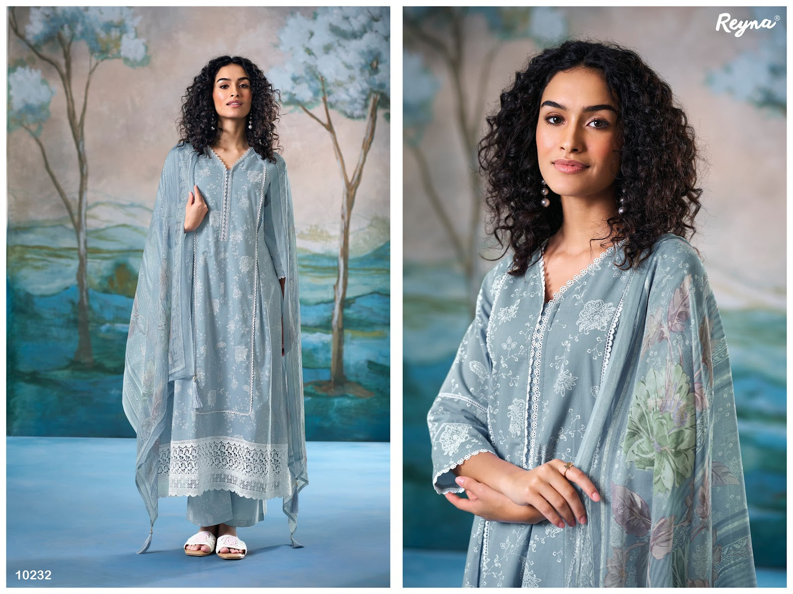 Aadhya 3 Reyna Cotton Pant Style Suits Wholesaler Gujarat