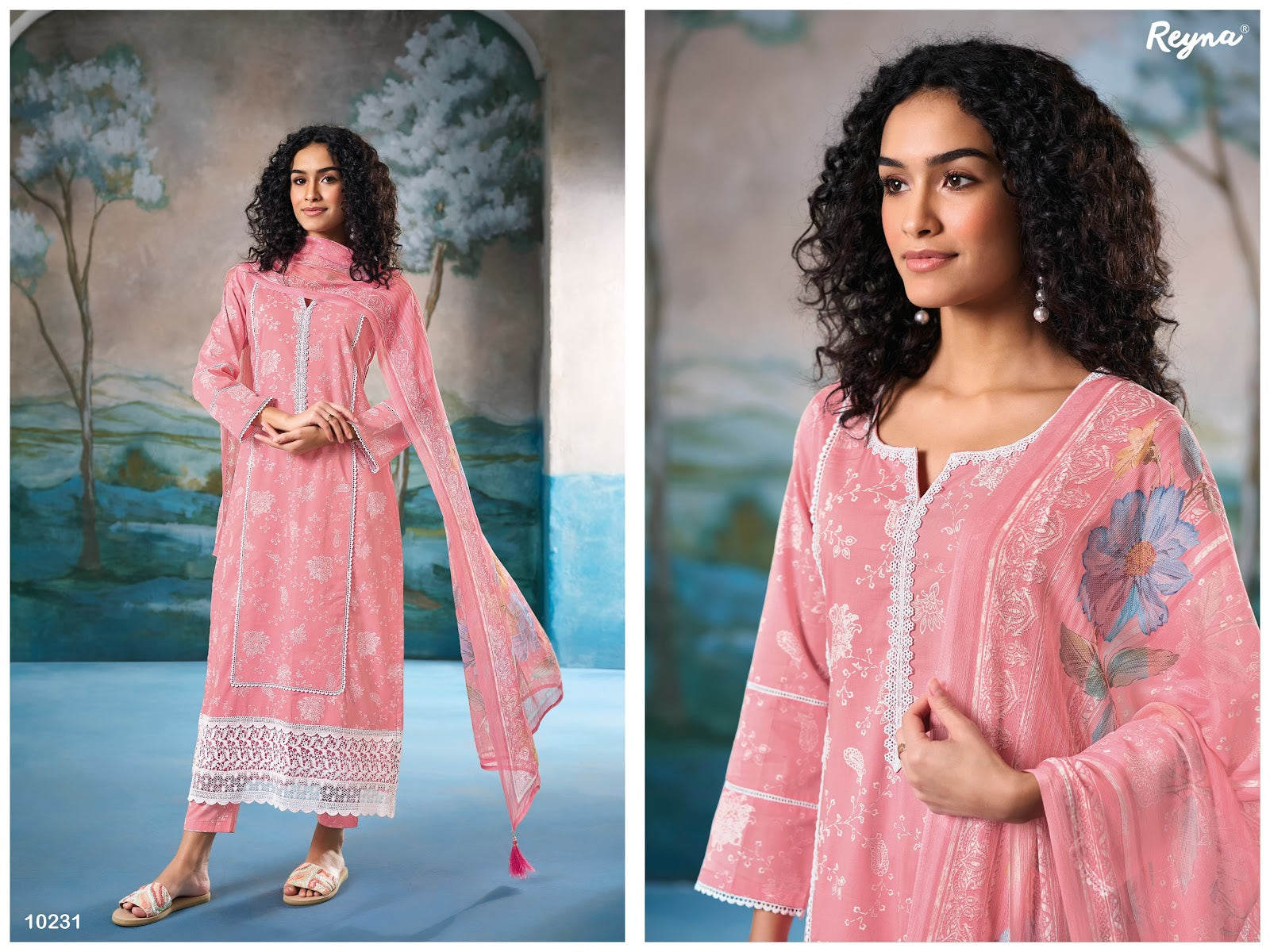 Aadhya 3 Reyna Cotton Pant Style Suits Wholesaler Gujarat