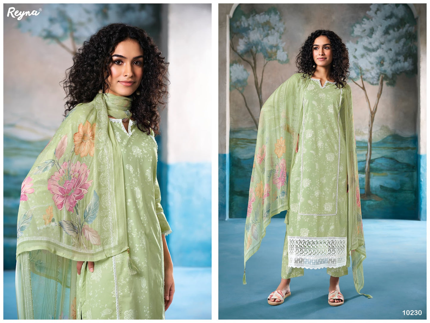 Aadhya 3 Reyna Cotton Pant Style Suits Wholesaler Gujarat