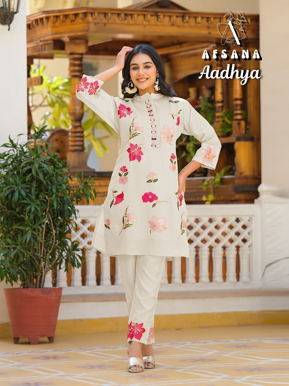 Aadhya Afsana Roman Co Ord Set Supplier