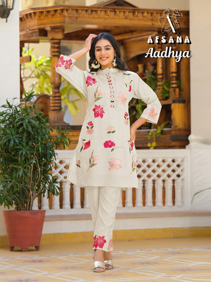 Aadhya Afsana Roman Co Ord Set Supplier