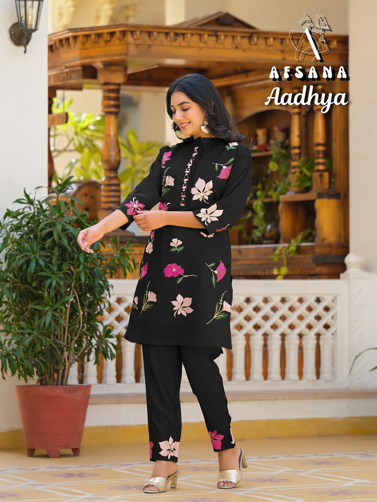Aadhya Afsana Roman Co Ord Set Supplier