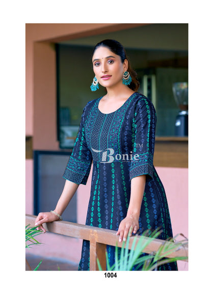 Aadhya Bonie Vetican Anarkali Kurtis Wholesaler