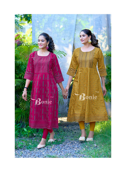 Aadhya Bonie Vetican Anarkali Kurtis Wholesaler