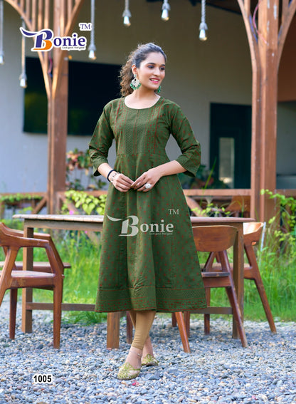 Aadhya Bonie Vetican Anarkali Kurtis Wholesaler