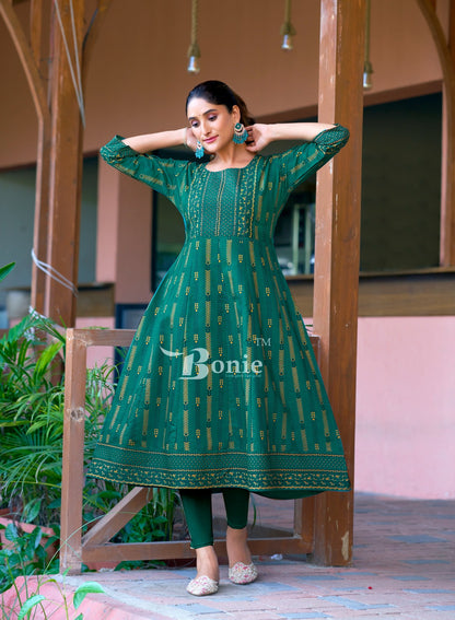 Aadhya Bonie Vetican Anarkali Kurtis Wholesaler