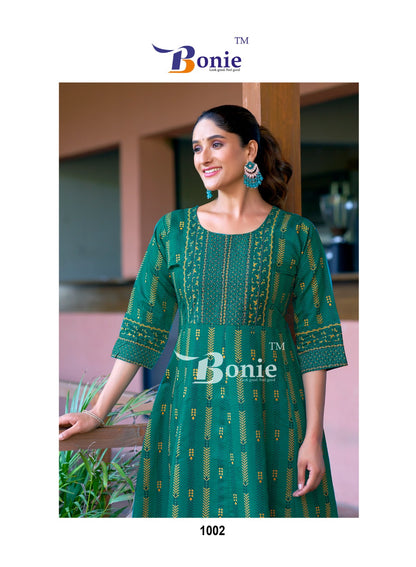 Aadhya Bonie Vetican Anarkali Kurtis Wholesaler